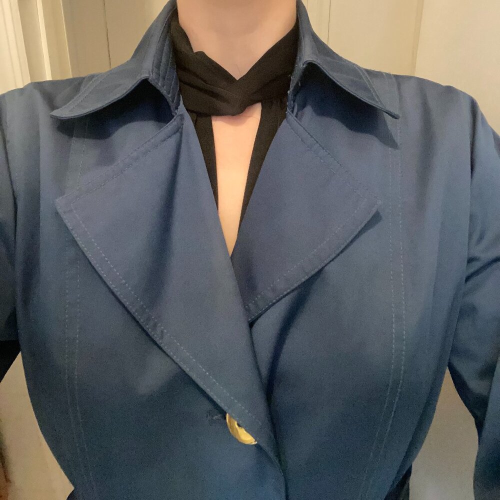 Lulu Bravo dark teal trench coat